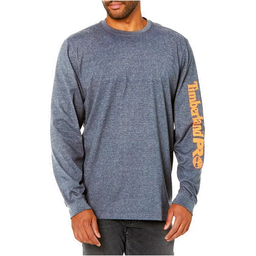 Timberland PRO Men's A1HRV Base Plate Long Sleeve T-Shirt with Logo