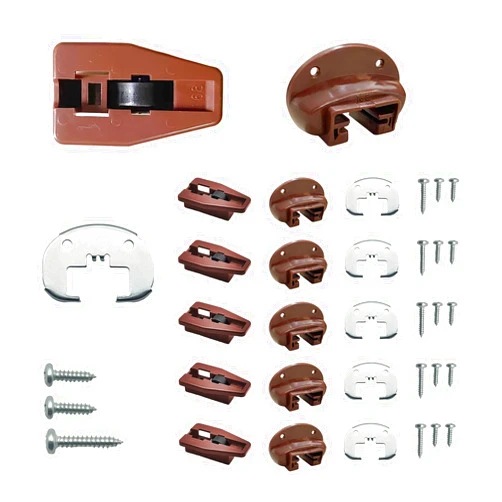 HWXUJK Drawer Track Slides Replacement Kit For kenlin Rite-Trak II 168 Rail Guide - 5 Sets Rite Track Drawer Parts - UNIVERSAL Dresser Drawer Slides Parts - Drawer Guide Track Parts Fit Various Manufacturers