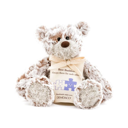DEMDACO Friend Mini Giving Bear Brown 8.5 inch Plush Polyester Fabric Stuffed Animal