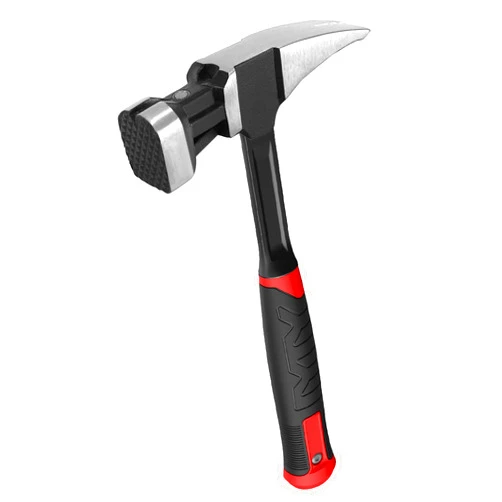 YIYITOOLS Framing Hammer 20Oz,20oz Rip Claw Hammer with Magnetic Nail Holder, Milled Face Fiberglass Handle