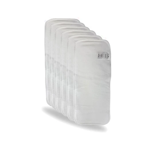 Smart Bottoms Reusable Organic Cotton and Hemp Cloth Diaper Inserts, One-Size, 4 Layer, Quick Absorbing, for Pocket Diapers and Covers