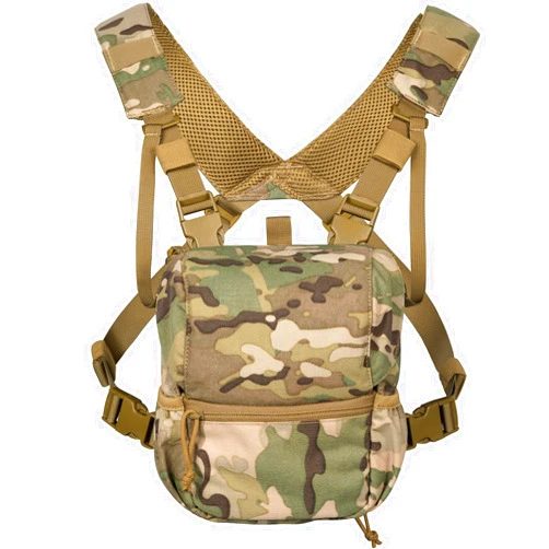 VISMIX Binocular Harness, Adjustable Binocular Harness Chest Pack with Rain Cover for Hunting Hiking Shooting