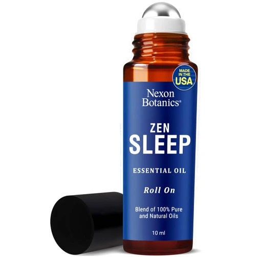 Nexon Botanics Zen Sleep Essential Oil Roll-On 10 ml - Calming Blend for Serenity & Deep Sleep - Easy-to-Use Roller Ball - Nexon Botanics