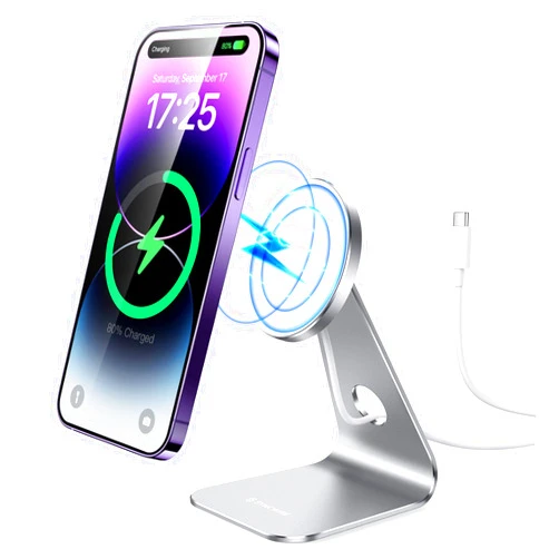 Syncwire Magnetic Wireless Charger, Fast Wireless Charging Stand Compatible Magsafe for Apple iPhone 16/15/14/13/12 Series, 16 15 14 13 12 Pro Max/Pro/Plus, AirPods 3/Pro, (Power Supply Not Included)