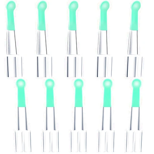 Nuanchu Ear Spoon Tips Ear Cleaner Replacement Set for 3.5 mm Otoscope Plastic Ear Cleaner Tips Reusable Ear Cleaner Spoon Tip for Teens Adults Family Ear Health Care (Transparent)