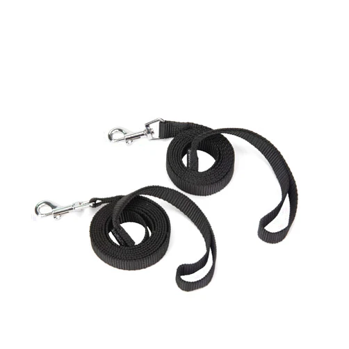 Siumouhoi Strong Durable Nylon Dog Training Leash, 5/8 Inch Wide Traction Rope, 4ft Long, for Small and Medium Dogs/Cats (Black, 5/8