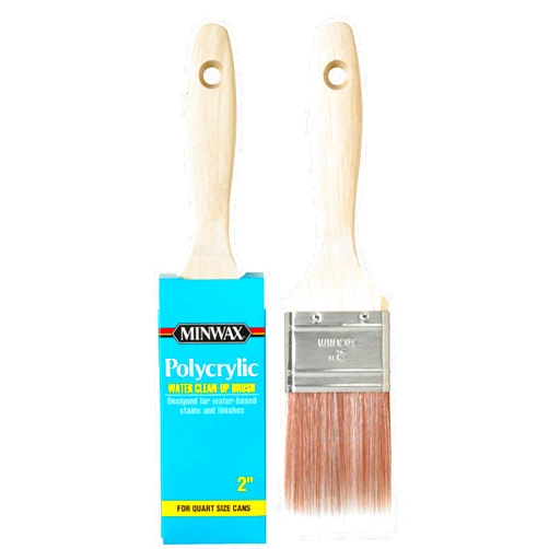 Minwax 427320008 Polycrylic Wood Stain Brush, 2”, White