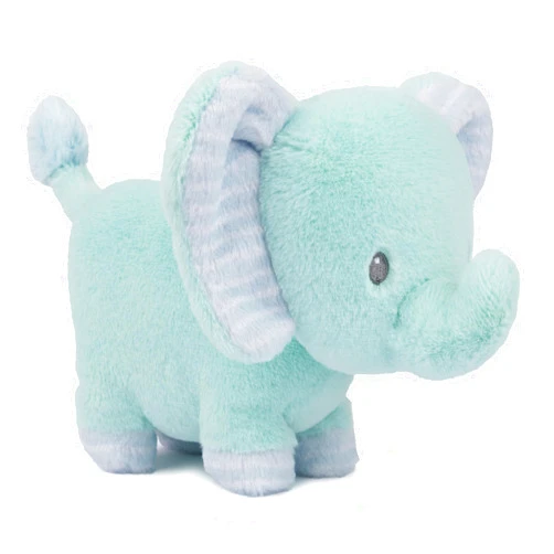 GUND Baby Safari Friends Collection Plush Elephant with Chime, Sensory Toy Stuffed Animal for Babies and Newborns, Teal, 7