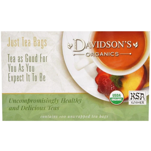 Davidson's Organics, Spiced Peach, 100-count Unwrapped Tea Bags