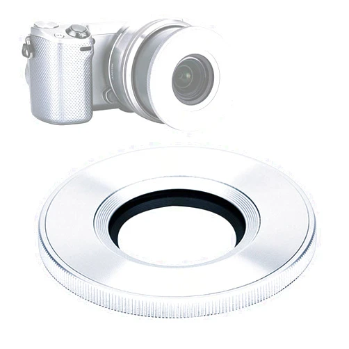 Fotasy Silver Z-S16-50 Auto Lens Cap for Sony PZ 16-50mm F3.5-5.6 OSS E-Mount Lens, Sony 16-50mm Lens Cap Hood Cap