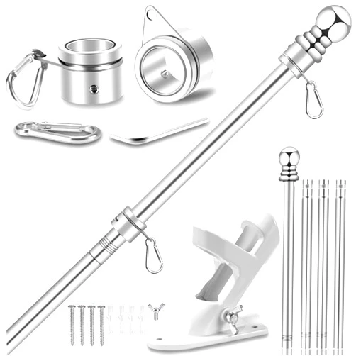 REERON 5 FT Flag Pole for Outside House, 1