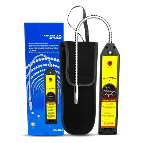 Simbow WJL-6000pro Freon Leak Detector Halogen Leak Detector Refrigerant Gas HVAC Air Conditioner R22 R410A R134A R1234YF CFCs HCFCs HFCs Detector High Accuracy