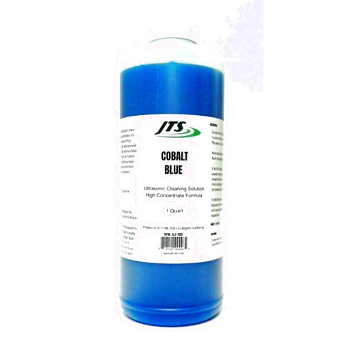 JTS Jewelry Ultrasonic Cleaning Solution Cobalt Blue 1 Quart Clean Jewelry Compounds Made in USA