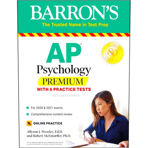 Allyson J. Weseley Ed.D.,Robert McEntarffer Ph.D. AP Psychology Premium: With 6 Practice Tests (Barron's Test Prep)