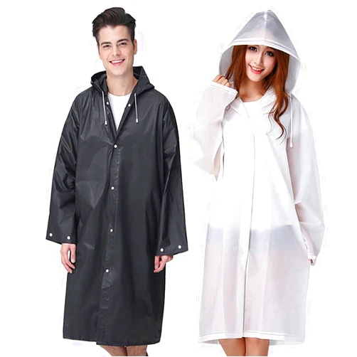 Cosowe Rain Ponchos Raincoats for Adults Women Men, Reusable 2 Pack Rain Jacket Coats with Hood for Family Disney Camping Hiking