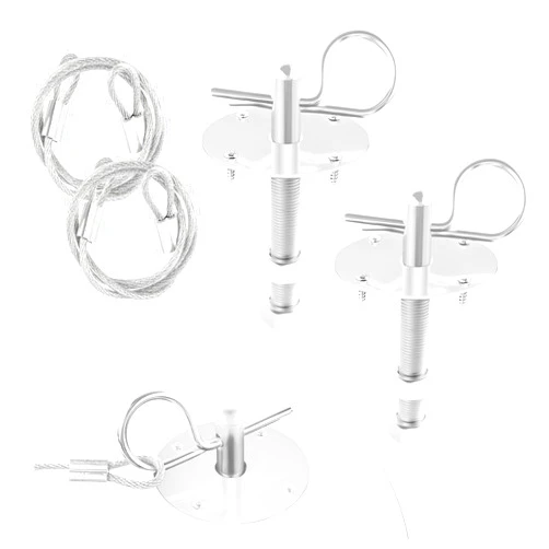 Stacool Hood Pins Kit for Car - Stainless Steel Car Hood Cover Quick Latch Hood Pins for Reducing Shaking - Universal Automotive Exterior Accessories Fit for Most Cars SUVs Trucks (Silver)