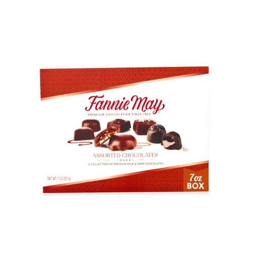 Fannie May, Milk and Dark Chocolate Holiday Gifts, Assorted Chocolates, Chocolate Gift Box, 7 oz