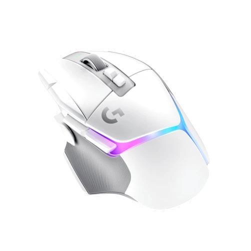 Logitech G502 X Plus Lightspeed Wireless Optical Mouse - LIGHTFORCE hybrid switches, LIGHTSYNC RGB, HERO 25K gaming sensor, compatible with PC - macOS/Windows - White