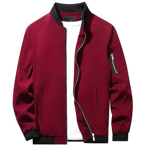 sandbank Men's Slim Fit Lightweight Softshell Flight Bomber Jacket Coat