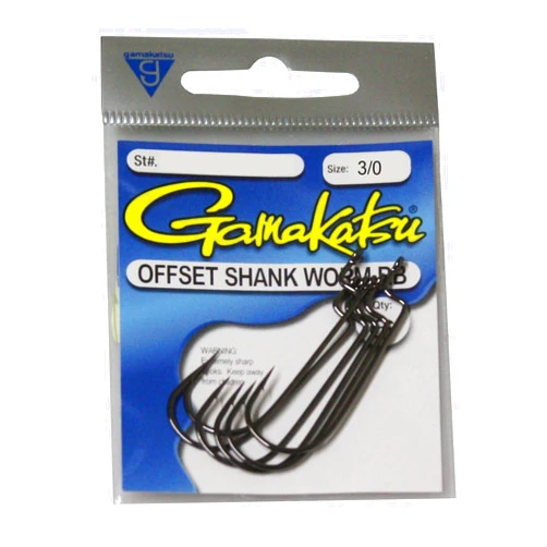 Gamakatsu Offset Shank Round Bend Worm Hook