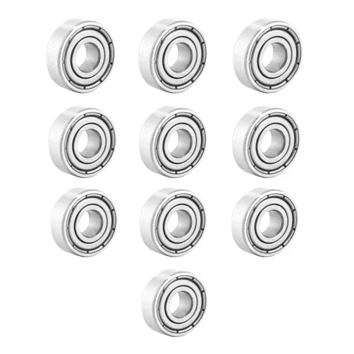 Donepart Small Bearings 5mm ID 13mm OD 4mm Width 695ZZ Bearings Double Shielded Miniature Deep Groove Ball Bearings (10 Pack)