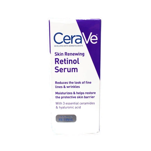 CeraVe Anti Aging Retinol Serum | Cream Serum for Smoothing Fine Lines and Skin Brightening | With Retinol, Hyaluronic Acid, Niacinamide, and Ceramides | 1 Ounce