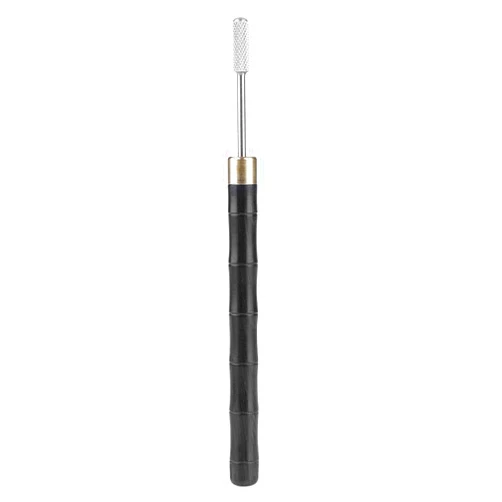GLOGLOW Leather Edge Dye Pen, Stainless Steel Top Edge Dye Roller Edge Roller Applicator with Sandalwood Handle Leather Edge Printing Tool Leather DIY Craft
