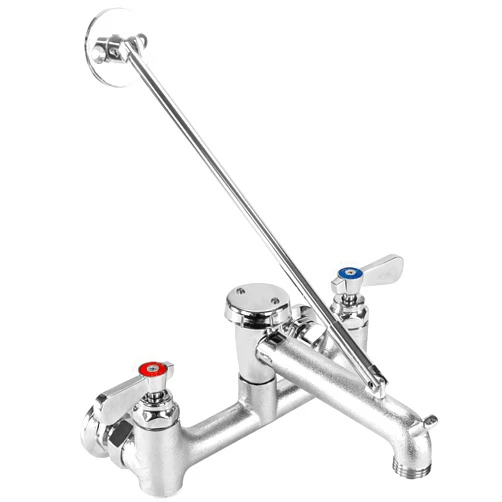 ZKDAUSDO Mop Sink Faucet Service Sink Faucet with Vacuum Breaker, Pail Hook & Garden Hose Thread, 8