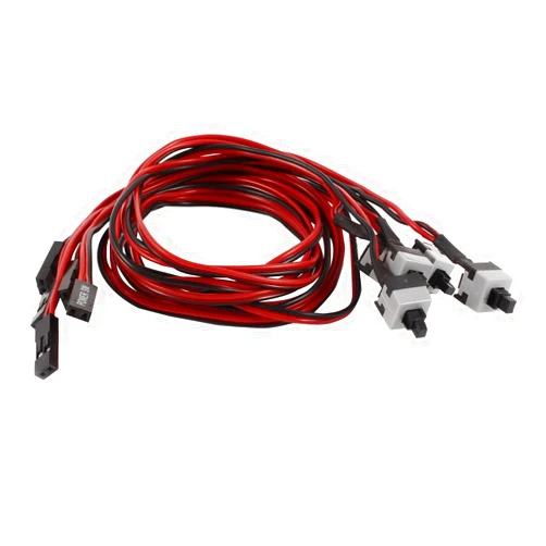 uxcell 5-Pack PC Motherboard 2-Pin SW Computer Switch Cord 19.7 Inches, PC Power Switch Connector Cable with On Off Push Button