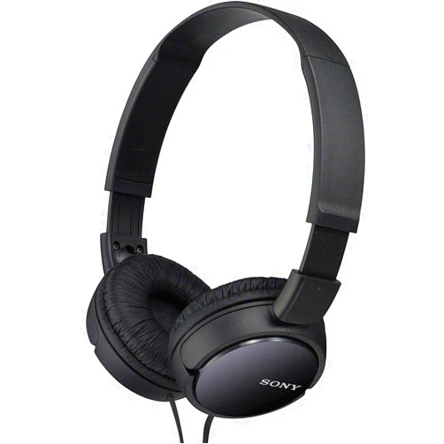 Sony MDR-ZX110 Extra Bass Wired Stereo Headphones with Neodymium Magnets & 30mm Drivers, Black (Renewed)