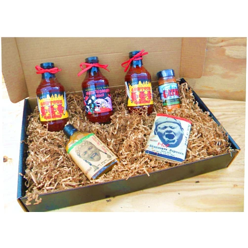 Kansas City BBQ Lovers.com Oklahoma Joe's Kansas City Barbecue Sauce Deluxe Gourmet Box Set [Includes 3 Bottles of Sauces, KC Seasoning Rub, Honey Cayenne Hot Sauce, & Hot/Spicy Popcorn]