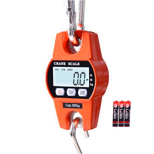Fuzion Heavy Duty Crane Scale - 660LB, Aluminum Body, Stainless Steel Hook, Large Digital Display, Hanging Scales for Farms, Hunting and Fishing