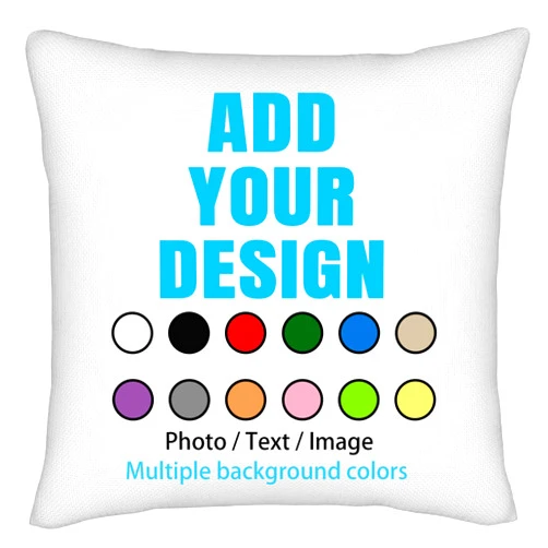 LYNLIN Personalized Throw Pillow Covers Custom Pillow Case with Photo Text Image, Square Pillowcase Cushion Covers for Sofa Couch Bed Chair Farmhouse Decorative Throw Pillows Multi Standard Size Optional