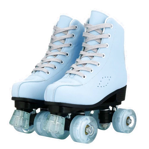 YYW Roller Skates for Women and Men Funky Leopard-Print Outdoor Skates PU Leather Roller Skates