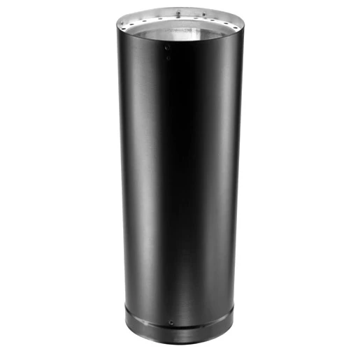 LLPParts 6DVL-48 6 Inch Galvanized Steel Double Wall Stove Pipe, Black,Replacement for DuraVent OEM