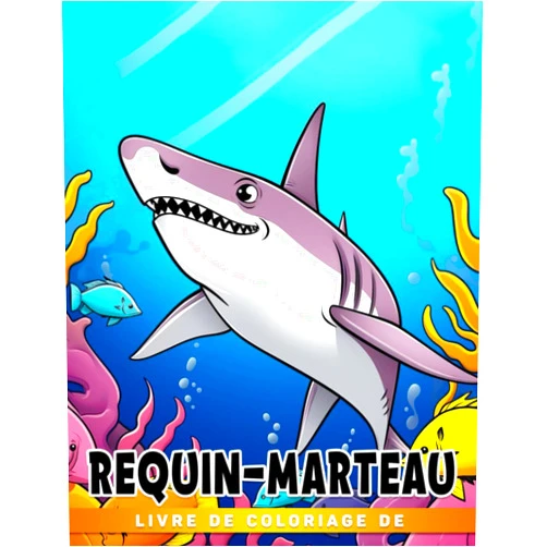 French Edition by Philip Maldonado (Author) Livre de coloriage de requin-marteau: Pages de coloriage amusantes et faciles pour tous (French Edition)