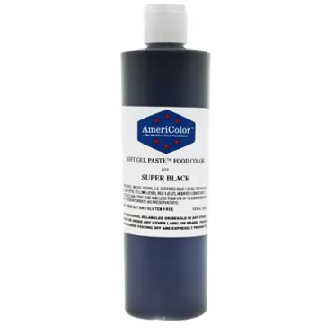 AmeriColor Soft Gel Paste Food Color, 13.5-Ounce, Super Black 1 Super Black