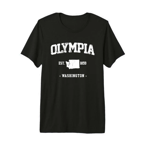 Lympia Washington hometown Olympia Vintage Gift Premium Tri-Blend T-Shirt