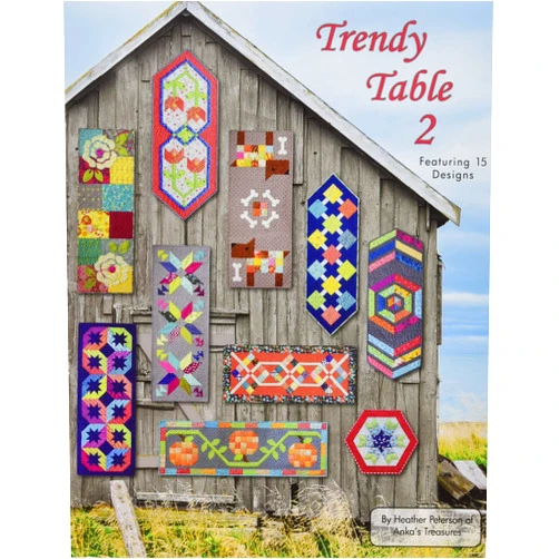 Anka's Treasures ANK327 Trendy Table 2 Book Featuring 15 Designs By Heather Peterson