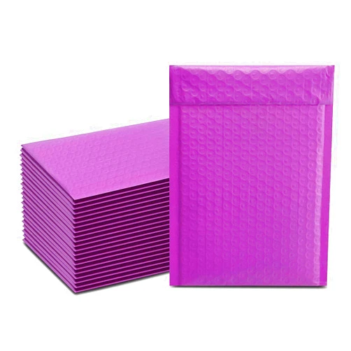 Nutteri 8.5x12 Inch (30 Pack) Self Seal Pink Poly Cute Bubble Mailers Padded Envelopes Mailing & Shipping Bags (4x8 50PCS, Purple)