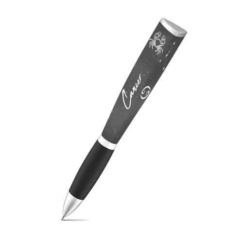 ANINKABOVE Zodiac Sign Ballpoint Pen (1 Pen, 3-Sided) Zodiac Pen Gift, Cool Pens Constellation Design, Zodiac Gifts Pretty Pens - Fancy Pens Great Astrology Gifts for Women and Men (Cancer Pen)