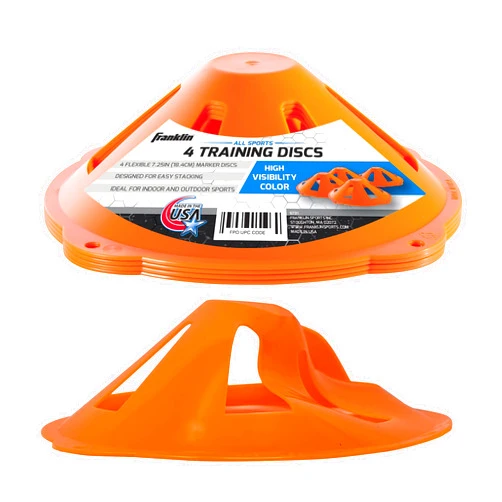 Franklin Sports unisex adult teen Discs football cones and pylons, orange, Orange US