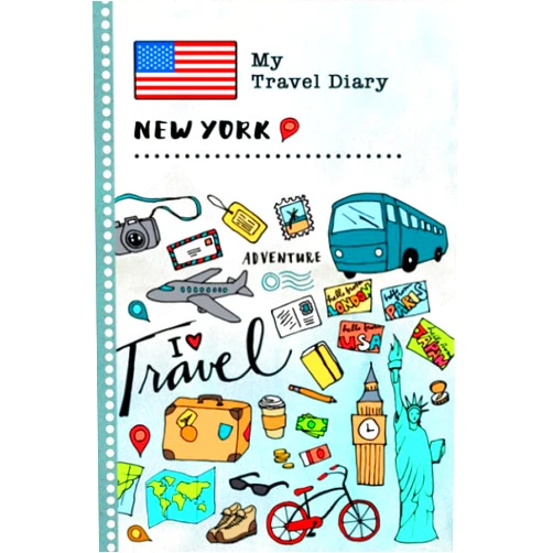 By Stylesyndikat New York Books (Author) New York Travel Diary: Kids Guided Journey Log Book 6x9 - Record Tracker Book For Writing, Sketching, Gratitude Prompt - Vacation Activities Memories Keepsake Journal - Girls Boys Traveling Notebook