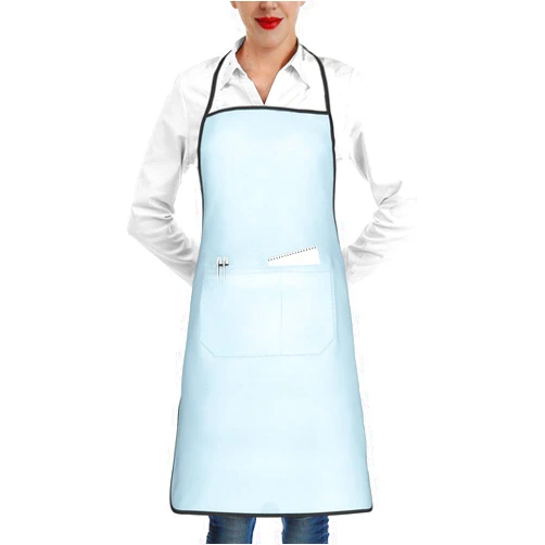 DLXW Adjustable Professional Chef Apron, Suitable For Both Men And Women, With Pockets, Perfect For Use In The Kitchen. Solid Color Small Fresh