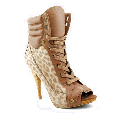 RACHEL Rachel Roy Rachel Roy Women's Emmett Open Toe Brown Lace Up Bootie Size 8.5 M