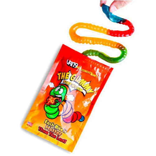 VAT19 The Gummy Fireworm™ - Two feet of increasing spiciness