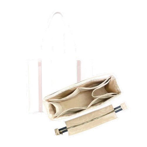 Divitize Premium Organizer fits Chloe Woody Tote Insert, Handmade Double Layered Nylon Shaper for Medium Woody Tote Bag Organizer Insert 2mm Thick (For Small Woody, Orange)