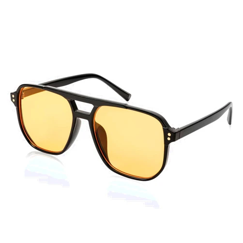 FEISEDY Retro Square Aviator Sunglasses Women Men 70s Vintage Trendy Plastic Frame Sun Glasses B2835