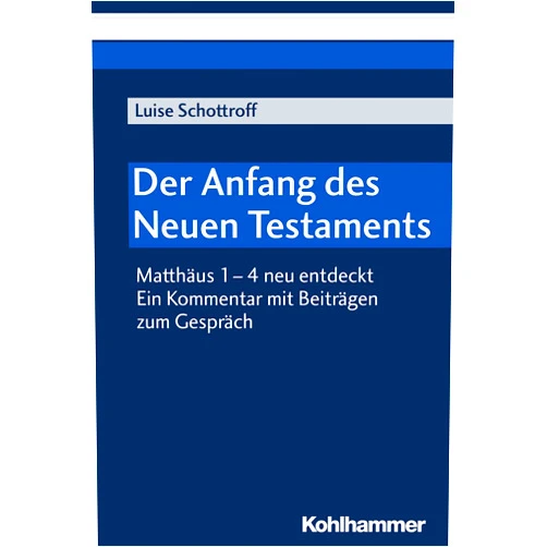 German Edition by Luise Schottroff (Author), Frank Crüsemann (Contributor), Marlene Crüsemann (Contributor), Jürgen Ebach (Contributor), Aliyah El Mansy (Contributor), Claudia Janssen (Contributor), Carsten Jochum-Bortfeld (Contributor), Rainer Kessler (Contributor), Ulrike Metternich (Contributor), Ruth Poser (Contributor), Luzia Sutter-Rehmann (Contributor), Charlotte Voß (Contributor) & 9 more Format: Kindle Edition Der Anfang des Neuen Testaments: Matthäus 1-4 neu entdeckt. Ein Kommentar mit Beiträgen zum Gespräch (German Edition)
