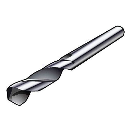 Sandvik Coromant CoroDrill 856 Carbide Drill Bit, Delamination-Resistant for Composites, Jobber Length, Diamond Finish, Round Shank, 130 Degree Point, 3/8